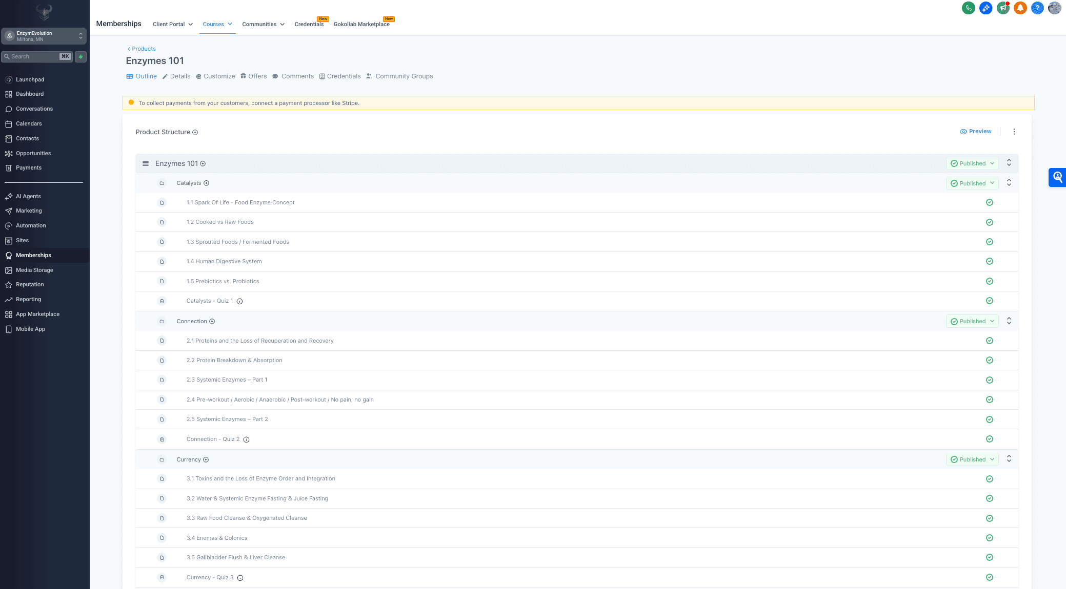 Intuitive course builder for effortless content creation